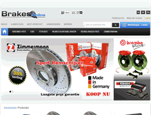 Tablet Screenshot of brakes-online.com